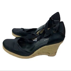 Nine West Strap Wedges Black